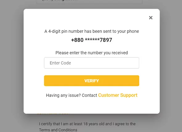betvisa bd com registration how to register at betvisa step 6