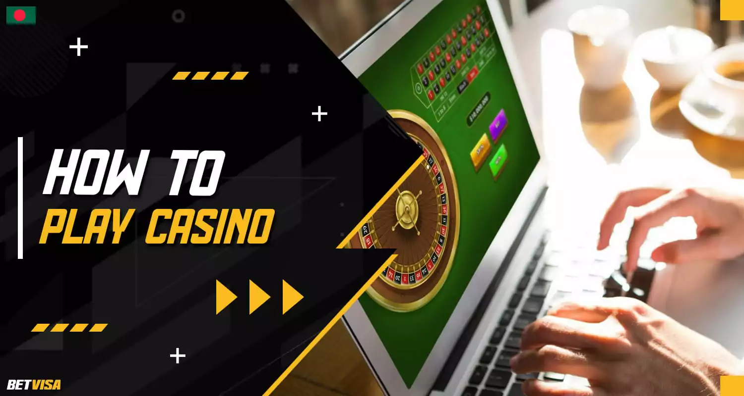 Instructions on how to start playing online casino games and betting at Betvisa 