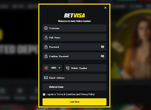 guide to getting started with casino games and bets on betvisa   step 1
