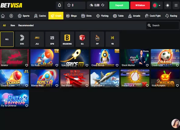 guide to getting started with casino games and bets on betvisa   step 4